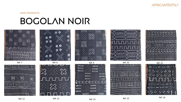Bogolan noir BN7à BN16 Portfolio